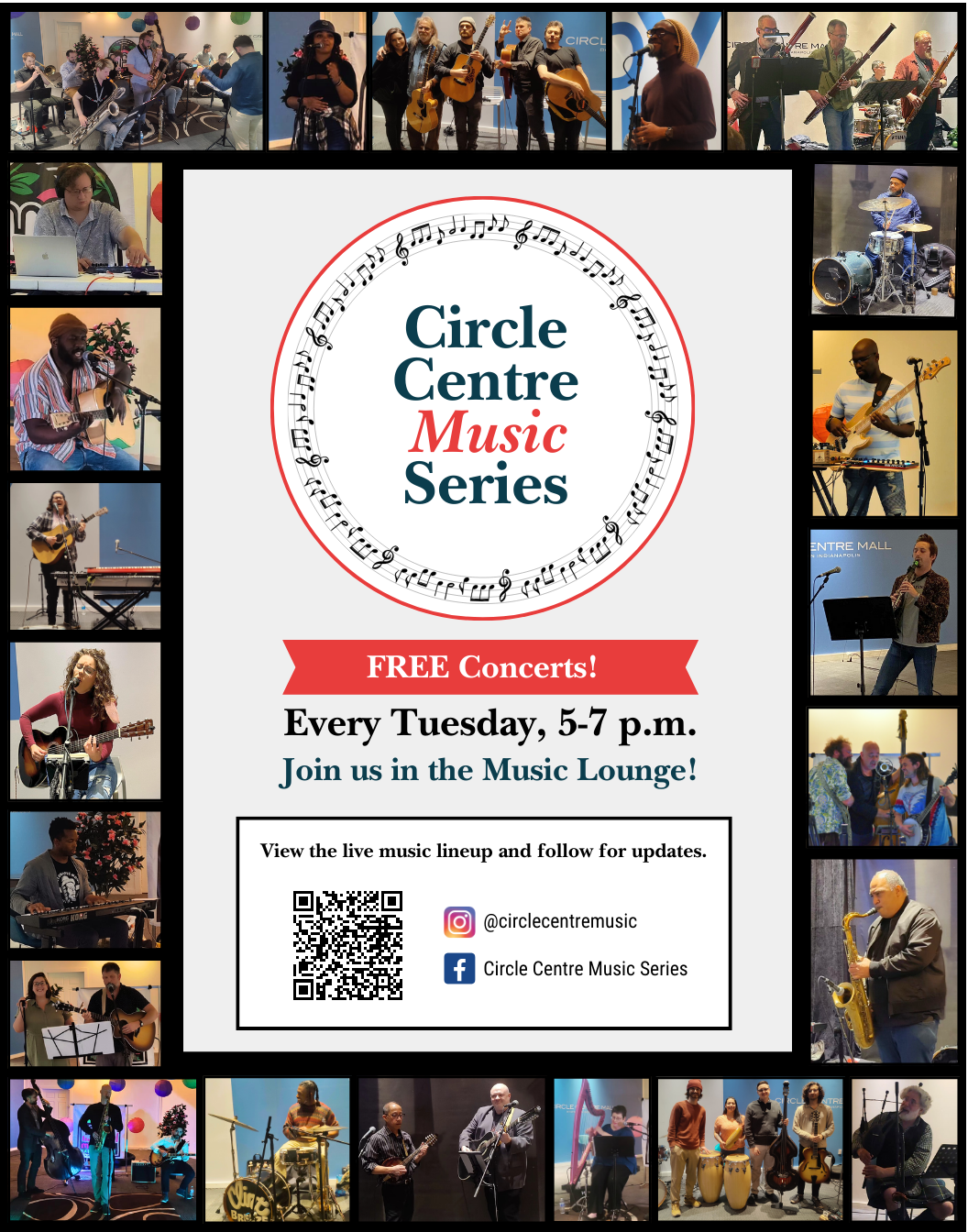 Circle Centre Music Series Poster Design